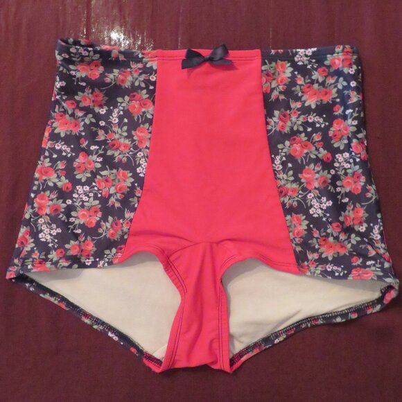 Sugar Doll | Size Large | Eliza Retro High Waisted Floral Swim Bikini Bottom - Picture 4 of 11